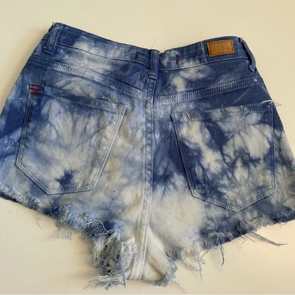 Bdg Shorts Size 28 High Rice high waisted Cheeky tie Dye - Picture 10 of 12